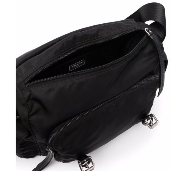 NWT Prada Vela Messenger Bag/Satchel in black nylon - Picture 5 of 11